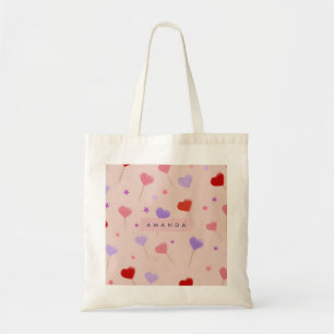 Bolso De Tela Patrón Personalizado de latido capilar caprichoso
