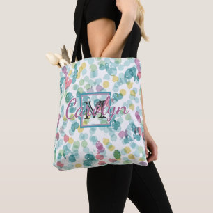 Bolso De Tela Patrón personalizado de lunares de verano