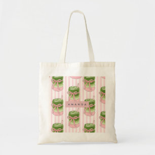 Bolso De Tela Patrón personalizado de tazas de pastel mate