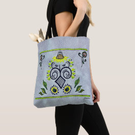 Bolso De Tela Patrón popular de girasol en denim por Alexandra C
