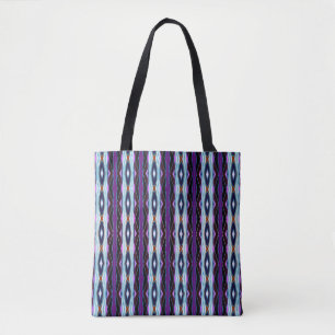 Bolso De Tela Patrón púrpura único