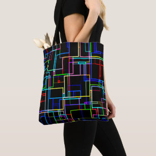 Bolso De Tela Patrón rayado multicolor de Guay