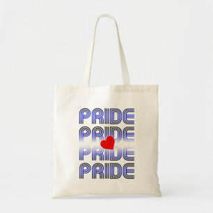 Bolso De Tela Patrón Retro de Corazón de Cuero
