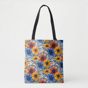 Bolso De Tela Patrón retro de moda rústica floral