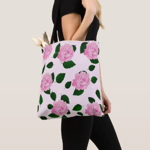 Bolso De Tela Patrón rosa 