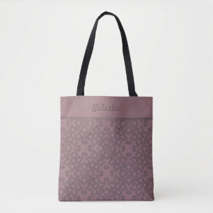 Bolso De Tela Patrón Rosa de polvo personalizado