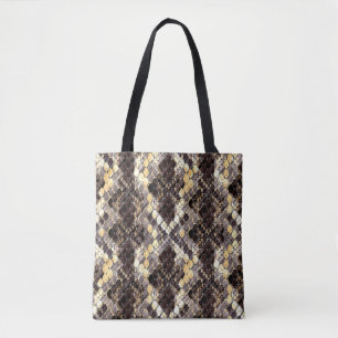 Bolso De Tela Patrón Seamless de acuarela de piel silvestre