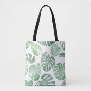 Bolso De Tela Patrón sin costura tropical sin costuras - acuarel