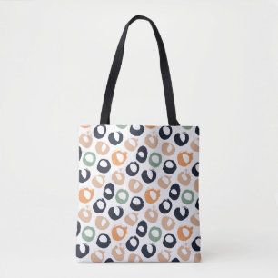 Bolso De Tela Patrón sin costuras de puntos Polka. Ilustracion d