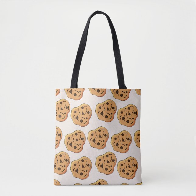 Bolso De Tela Patrón sin fisuras de cookies antiguas. ilusiones  (Anverso)
