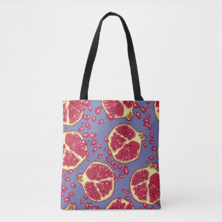 Bolso De Tela Patrón sin fisuras de granada.