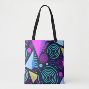Bolso De Tela Patrón sin foco con diferentes tipos geométricos