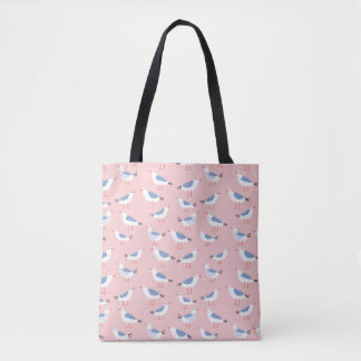 Bolso De Tela Patrón sin foco con gaviotas personalizados lindas