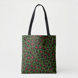 Bolso De Tela Patrón sin foco de leopardo
