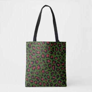 Bolso De Tela Patrón sin foco de leopardo