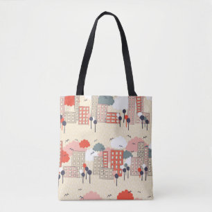 Bolso De Tela Patrón sin problemas de la ciudad