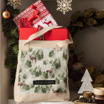 Bolso De Tela Patrón sin problemas del bosque acuático<br><div class="desc">Abran la serena belleza del invierno con nuestro patrón de mareo acuarela del bosque de invierno. Este exquisito diseño captura la esencia de un bosque cubierto de nieve,  perfecto para añadir un toque de magia estacional a tu vida.</div>
