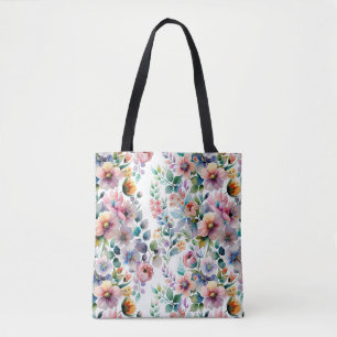 Bolso De Tela Patrón sin soldadura acuarela