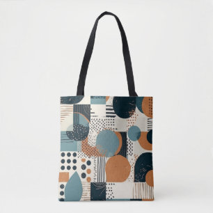 Bolso De Tela Patrón sin soldadura mínimo abstracto - Geométrico
