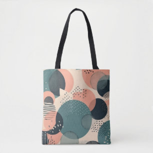 Bolso De Tela Patrón sin soldadura mínimo abstracto - Geométrico