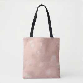 Bolso De Tela Patrón Texturizado Rosa Suave