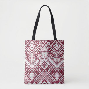 Bolso De Tela Patrón transparente azteca