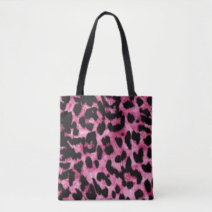 Bolso De Tela Patrón transparente de leopardo