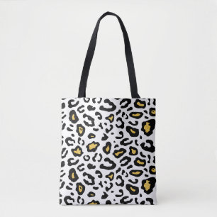 Bolso De Tela Patrón transparente de piel de leopardo