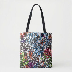 Bolso De Tela patrón transparente. Graffiti fondos.art,pat