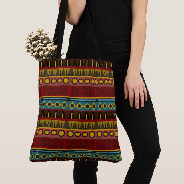 Bolso De Tela Patrón tribal africano (Detalle)