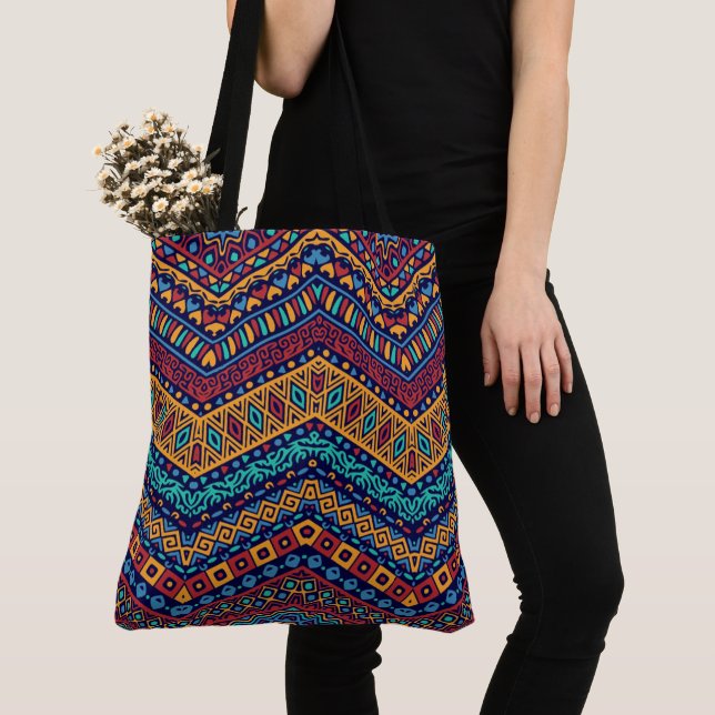 Bolso De Tela Patrón tribal africano (Detalle)