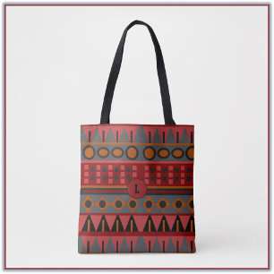 Bolso De Tela Patrón tribal geométrico