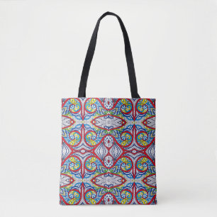 Bolso De Tela Patrón tribal ornamental de Seamless. Ilustracion.