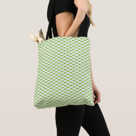 Bolso De Tela Patrón verde académico para el éxito