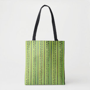 Bolso De Tela Patrón verde chartreuse colorido