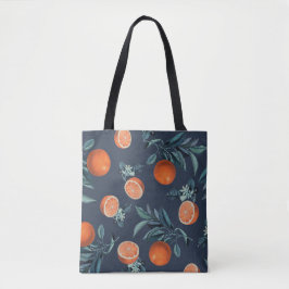 Bolso De Tela Patrón VI de limón y hoja