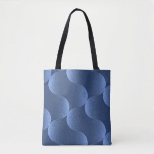 Bolso De Tela Patrón vibrante azul