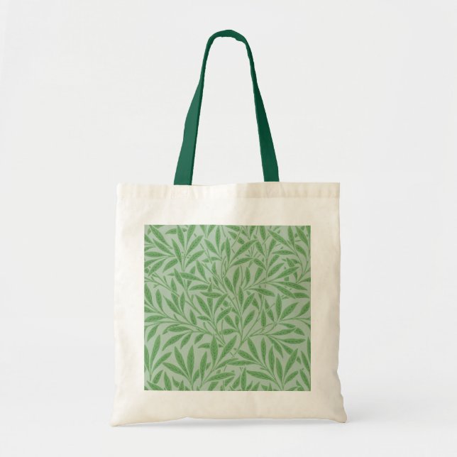 Bolso De Tela Patrón Willow, William Morris (Frente)