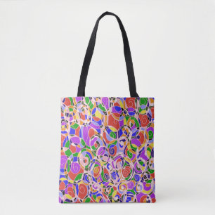 Bolso De Tela Patrones abstractos de colores pastel