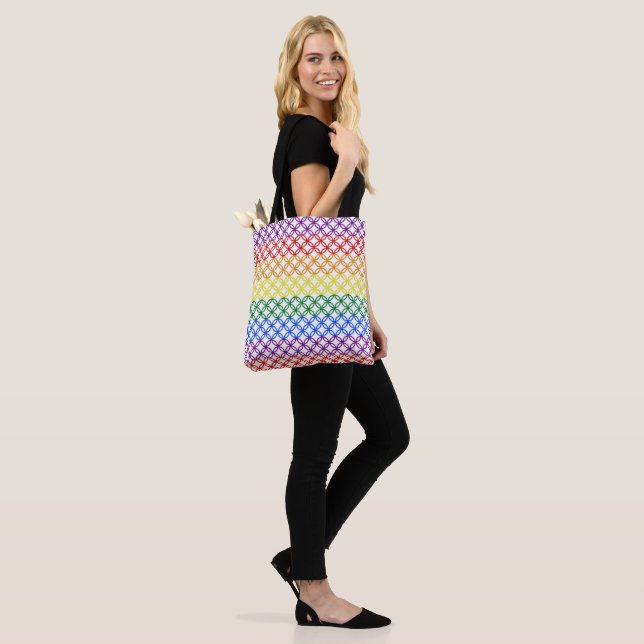 Bolso De Tela Patrones de orgullo | Círculos de interconexión (Puesto)