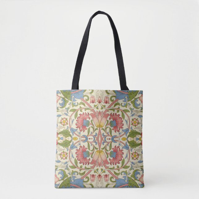 Bolso De Tela Patrones florales de William Morris Loddon Blossom (Anverso)