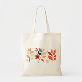 Bolso De Tela Patrones minimalistas de floración de la sangre bo