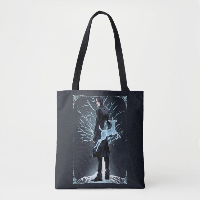 Bolso De Tela Patrono de Doe de Anime Severus Snape (Anverso)