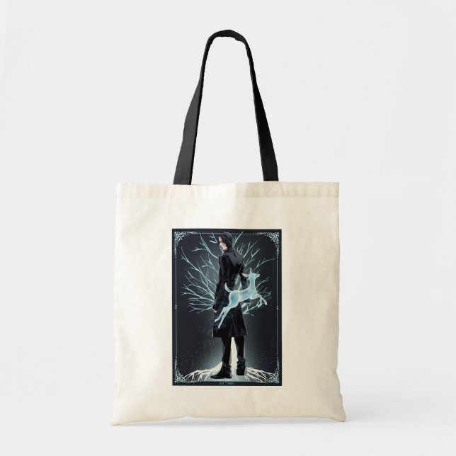Bolso De Tela Patrono de Doe de Anime Severus Snape (Frente)