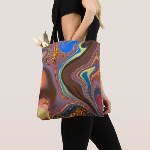 Bolso De Tela pattern abstract brown