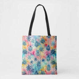 Bolso De Tela Pattern Tie Dye Palms