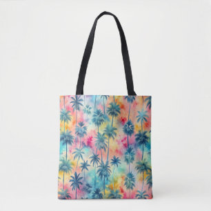 Bolso De Tela Pattern Tie Dye Palms