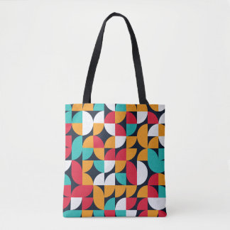 Bolso De Tela Pattern with random colored triangles Generative A