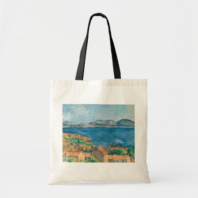 Bolso De Tela Paul Cezanne - Bahía de Marsella, vista desde Esta (Frente)