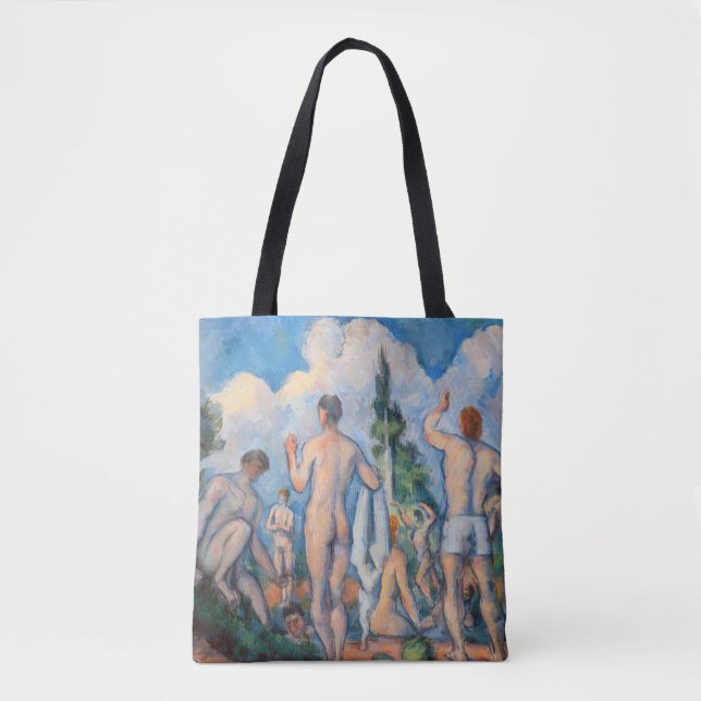 Bolso De Tela Paul Cezanne - Bathers (Anverso)